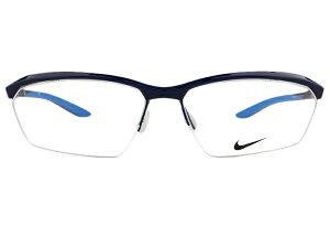 ナイキ NIKE 7140af 404 60サイズ ブルー 伊達 度付き 大きい メガネ めがね 眼鏡 新品 送料無料 60□15