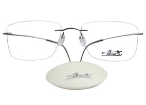 シルエット Silhouette 5515 6561 チタンミニマルアート フォッシル FOSSIL CQ オーストラリア製 ツーポイント 記憶形状 伊達 度付き チタン メガネ めがね 眼鏡 老眼鏡 遠近両用 リムレス フチ 縁 な