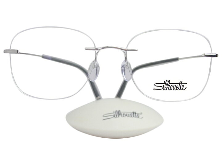 楽天市場 シルエット Silhouette 5541 7001 チタンミニマルアートアイコン シルバー Silver It オーストラリア製 ツーポイント 記憶形状 伊達 度付き チタン メガネ めがね 眼鏡 老眼鏡 遠近両用 リムレス フチ 縁 なし 新品 送料無料 アイカフェ