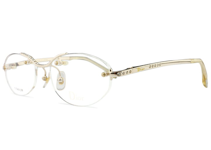 楽天市場】ディオール Dior cd-7580j b4e ゴールド 伊達 度付き ツ 