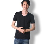 BUZZ WEAR Vネック半袖tシャツ メンズ 秋春夏用 黒/グレー M-XL