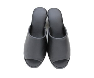 Dolphin 日本製 コントラクト レザー ヒール スリッパ(S・M・L・LL)合皮スリッパ 室内用 フォーマル エステサロン 拭けるスリッパ 抗菌スリッパ 来客用 レザー調 前開きスリッパ アルコール