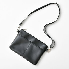 サコッシュ メンズ ボディバッグ PUレザー ショルダー かばん 鞄 シンプル モノトーン モード/ab0165/ブラックF