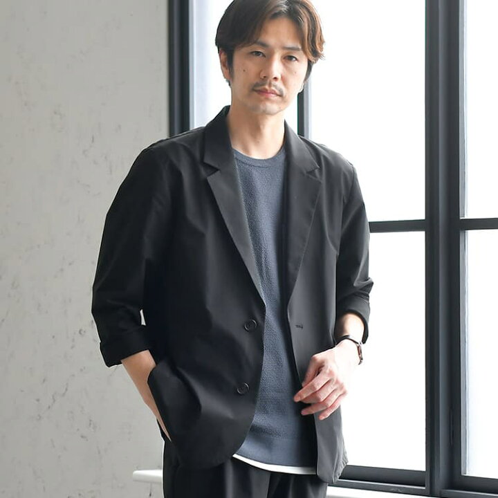 楽天市場 ジャケット メンズ テック素材 まず最初に揃えるべきit S Moreテーラードジャケット ストレッチ ウォッシャブル イージーケア Uvカット 撥水 帯電防止 無地 春服 秋服 冬服 長袖 アウター Oj1737 全3色xs Xl Dcollection