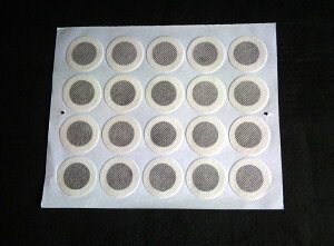 クリアボトルの交換用に!!フィルターシール メッシュタイプ 20枚セット(直径40ミリ)