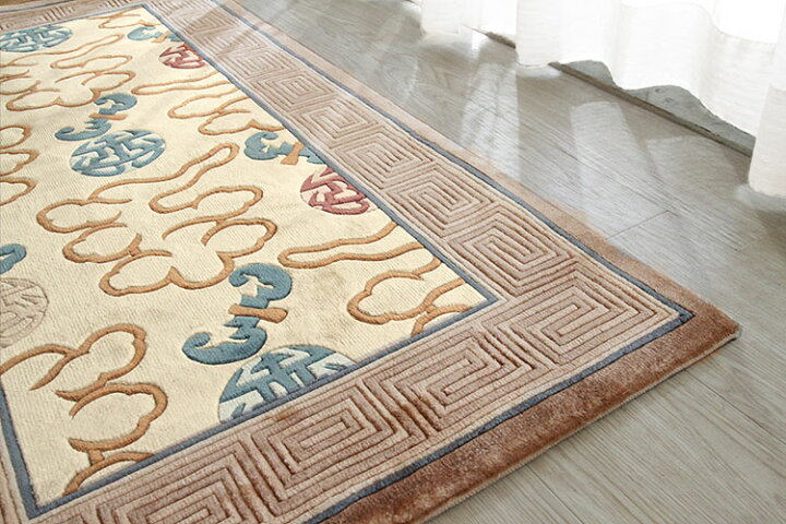 楽天市場】【シルク段通玄関マット】120Line Premium RCJS30 91×183cm 