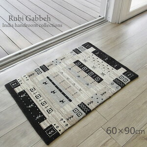 Mbx _eCXg Rubi Gabbeh IndiaD茺փ}bg sMby RFS0060 India hundroom փ}bg@70×120cm@tMV E[100