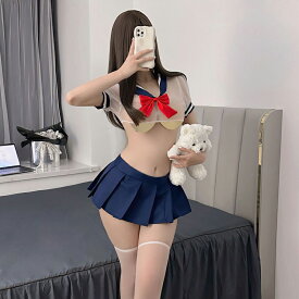 コスプレ セーラー服 衣装 透け感 スケスケ シースルー ミニスカート 半袖 夏服 制服 女子制服 学生服 上下セット JK 女子高生 女子校生 高校生 制服女子 男ウケ セクシー コスチューム衣装 レディース 女性 大人 可愛い セクシー エロ 過激 超過激 ハロウィン