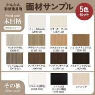 かんたん建具 面材サンプル5枚セット 9cm角 建具 ドア 室内引戸 引き戸 クローゼットドア 扉 リフォーム …