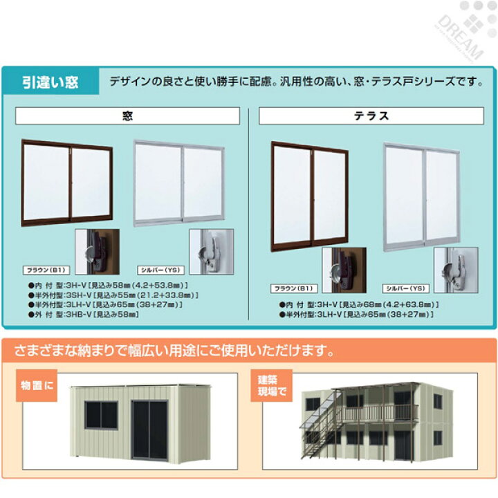 楽天市場 4月はエントリーで全品p10倍 Ykk アルミサッシ 引き違い窓 窓タイプ Ykkap 簡易限定サッシ 3h V 内付型 17 W1240 H753mm 単板ガラス 窓サッシ 倉庫 仮設 工場 ローコスト 引違い窓 Diy 法人様は送料無料 リフォームおたすけdiy楽天市場店