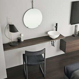 どこでも手洗 カウンター間口1800mm 片側オープン600〜1800mm 両側壁 有効寸法(壁間寸法)610〜1810mm 木製タイプ ボウル片寄せ 洗面台 カフェ ショップ おしゃれ