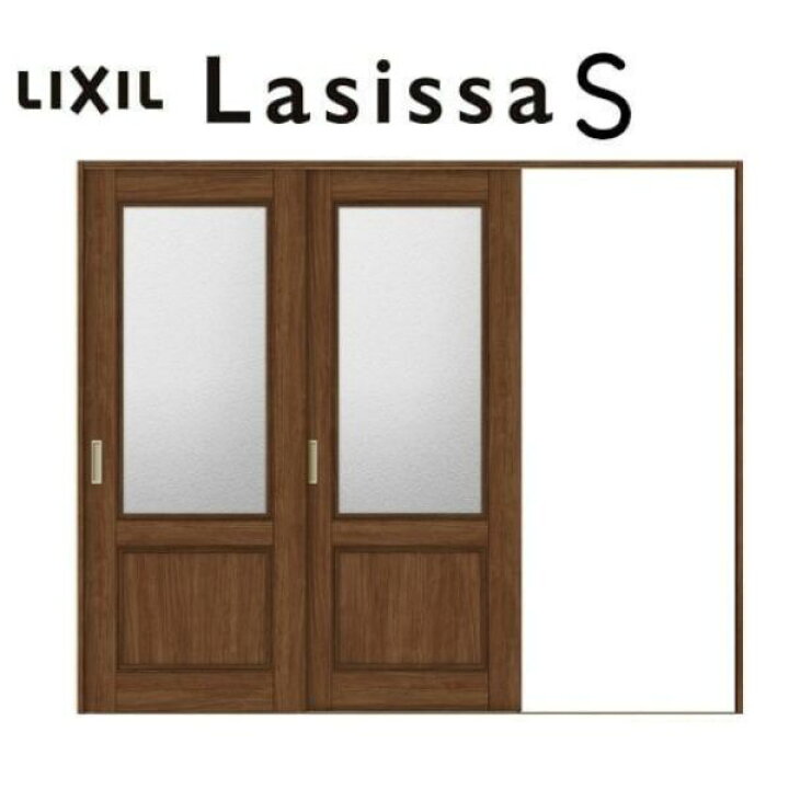 楽天市場】室内引戸 片引き戸 2枚建 Vレール方式 ラシッサS ガラス 