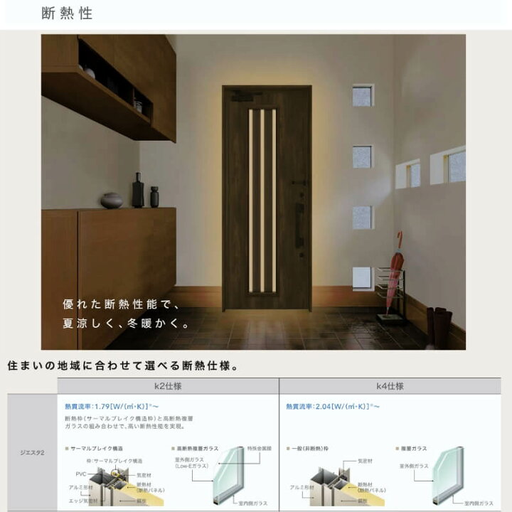 楽天市場】玄関ドア 片開き ジエスタ2 M17型 W924×H2330mm 断熱k2/k4 