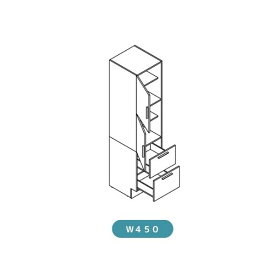 洗面台 LIXIL/INAX Crevi クレヴィ 奥行560タイプ トールキャビネット 間口W450mm 標準タイプ RAS-456-A 収納 洗面化粧台 リフォーム DIY