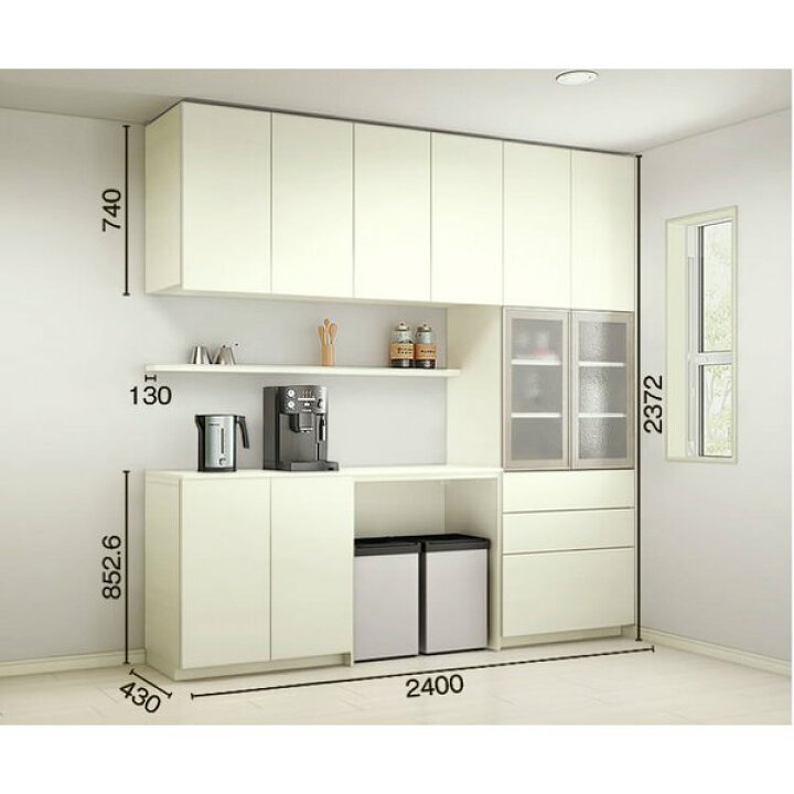 楽天市場 4月はエントリーで全品p10倍 ヴィータス ダイニングキッチン 用 収納 おすすめプラン Bk05 Lvb A Bk05 Lixil リクシル Vietas 食器棚 カップボード キッチンボード キッチン収納棚 キッチンキャビネット 収納家具 組み立て家具 おしゃれ シンプル