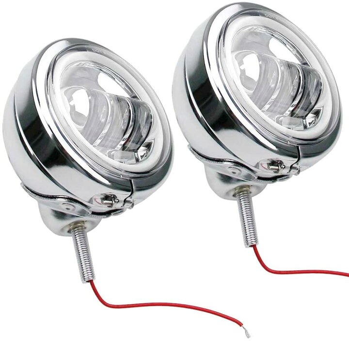 楽天市場】バイク LED フォグランプ LEDフォグ 汎用 ハーレー風 補助 