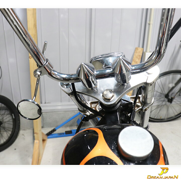 楽天市場】『 バイクミラー 』 バイク ミニ ラウンドミラー ロング 
