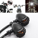 【２個セット】バイク ウインカー マッドブラック ハロゲン 10w ...