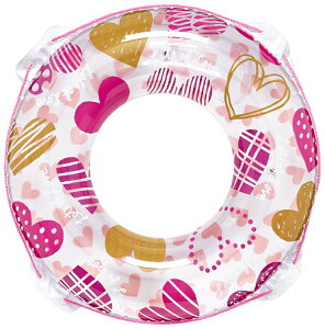 男女問わず大人が使えるサイズ ラブリーキュート ハート柄 90cm 浮き輪 浮輪 うきわ ウキワ ロープ付き 可愛いハートがいっぱい プールや海水浴に 女の子 中学生 高校生 女性 12歳以上