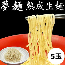 ラーメン 夢麺 北海道産小麦粉キタホナミ使用 春よ恋全粒粉ブレンド生ラーメン 熟成生麺 110g 5食分 5玉入り ベジタリアン ヴィーガン ビーガン 対応 麺のみ 替え玉 大盛りにも 業務用 中華麺 らあめん らーめん 中華そば 冷麺 つけ麺 冷やし中華 食品