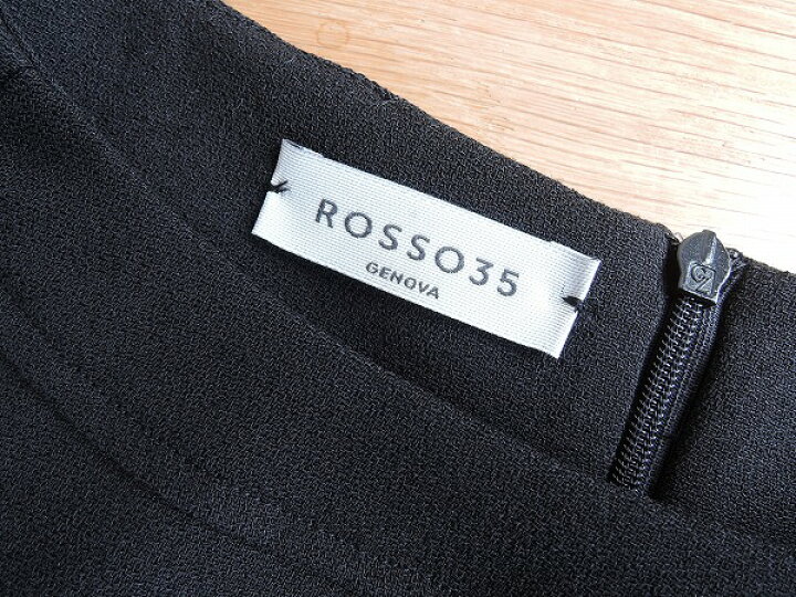 楽天市場】ロッソ35 ROSSO35 ウール混ブラックワンピース 38【中古  