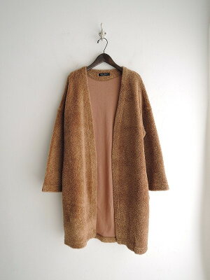 トラバイユマニュエル TRAVAIL MANUEL コットン混ボアコート -【中古】【42I91】