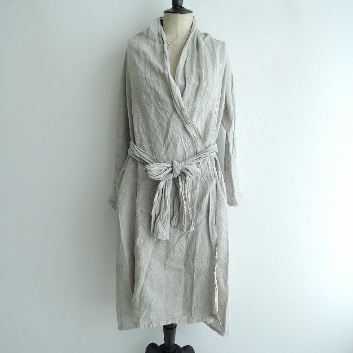 楽天市場 19 ネストローブ Nest Robe 先染めリネンローブワンピース F 中古 01f02 高価買取中 ブランド古着買取drop