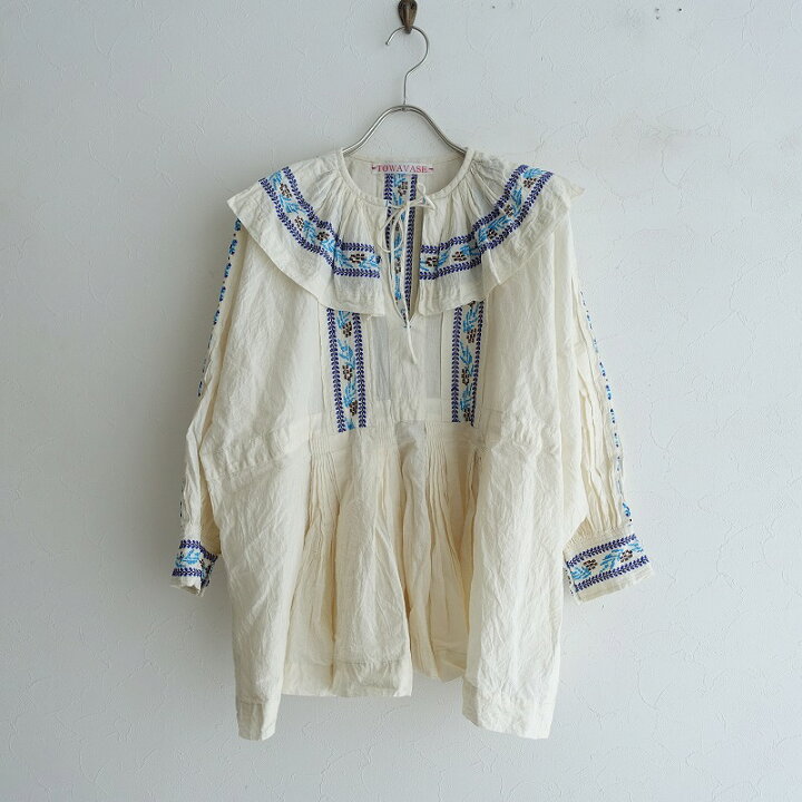 楽天市場】2020/SS/ トワヴァーズ TOWAVASE Antibes blouse -【中古 