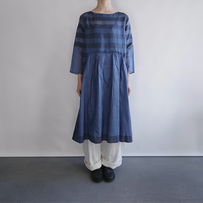 【新品】 ペロ pero border silk dress (blue) ボーダーシルクワンピース 38【中古】【高価買取中】 |  ブランド古着買取drop