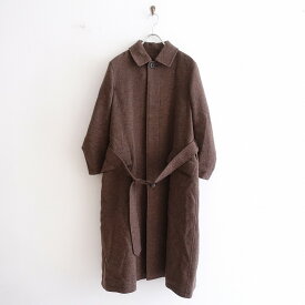 【美品】 メゾンドソイル maison de soil Wool single belted coat コート 1【中古】【03A12】【高価買取中】