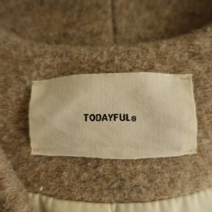 楽天市場】トゥデイフル TODAYFUL ウールコクーンコート ベージュ 38  