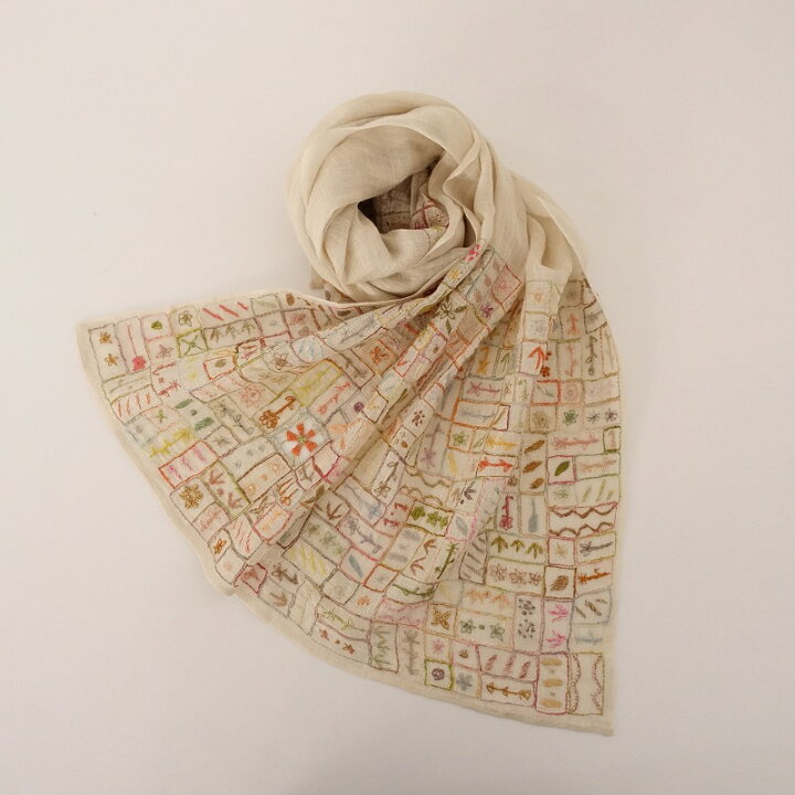 楽天市場】ソフィーディガール Sophie Digard リネン刺繍ストール 