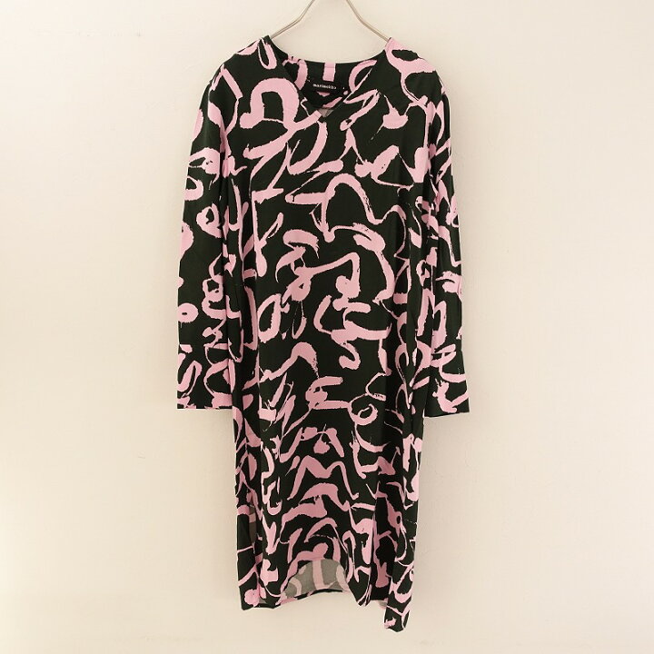 楽天市場 マリメッコ Marimekko Harha ハルハ 総柄vネックワンピース 34 中古 42b12 高価買取中 ブランド古着買取drop