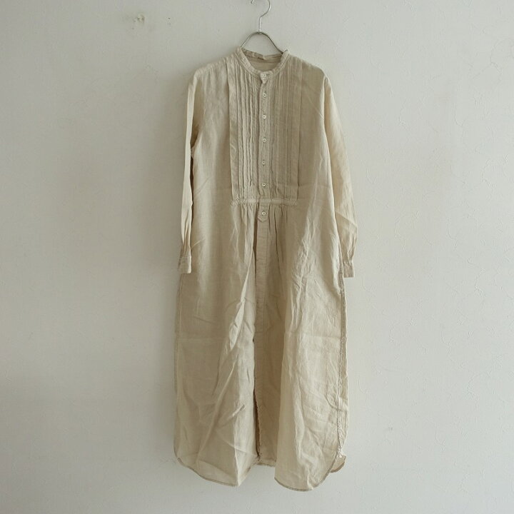 楽天市場】ネストローブ nest Robe リネンランダムタックワンピース F  