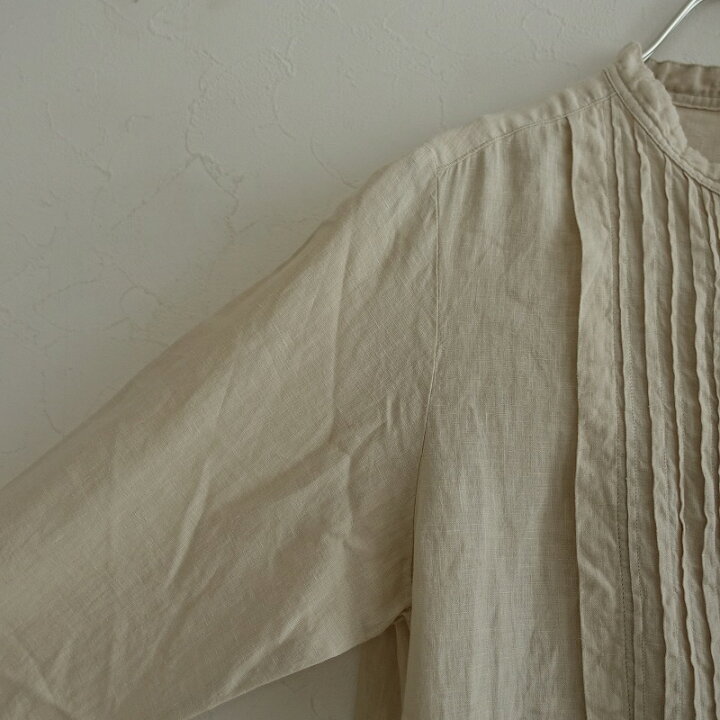 楽天市場】ネストローブ nest Robe リネンランダムタックワンピース F  