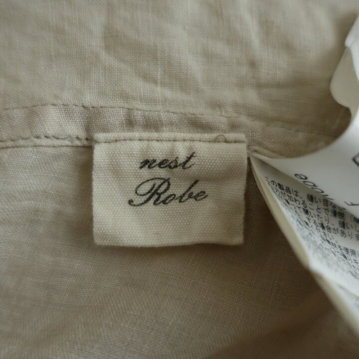 楽天市場】ネストローブ nest Robe リネンランダムタックワンピース F  