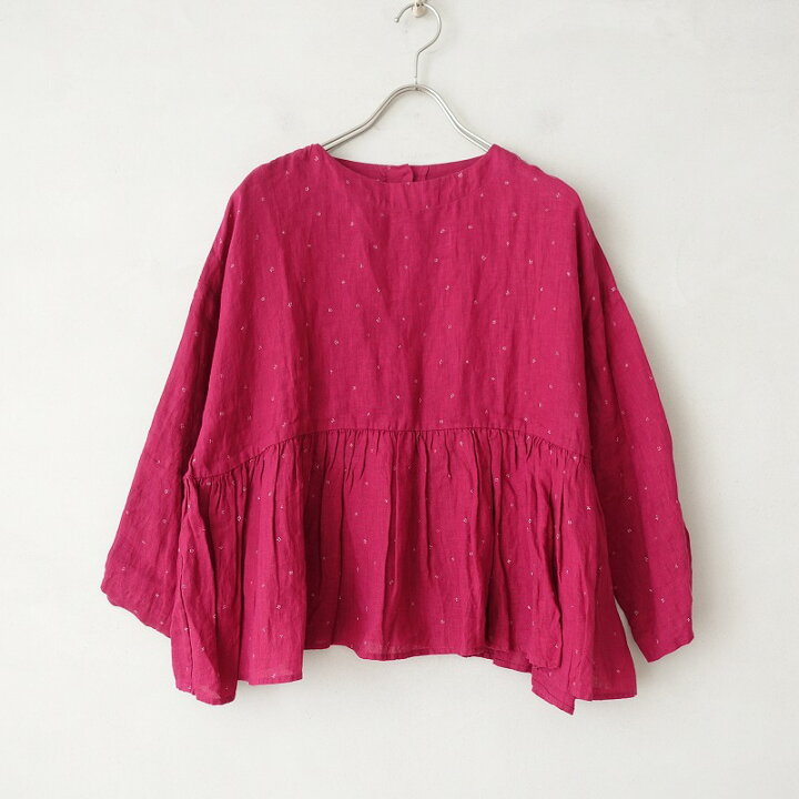 楽天市場】ネストローブ nest Robe リネンフルーツシード柄ブラウス F 