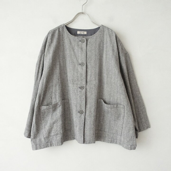 楽天市場】ネストローブ nest Robe リネンシルクヘリンボーンワイド  