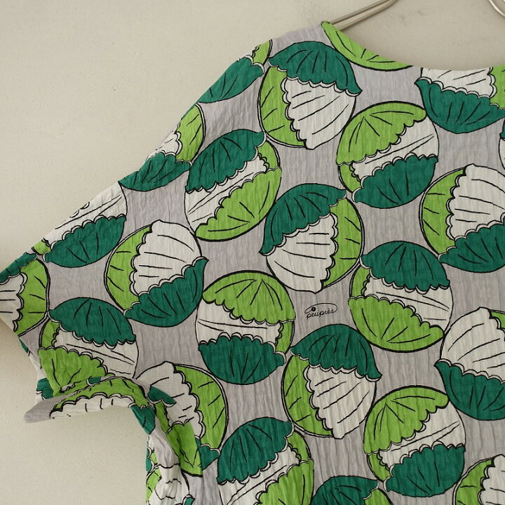 楽天市場】プープレ peu pres キャベツプリントワンピース F【中古  