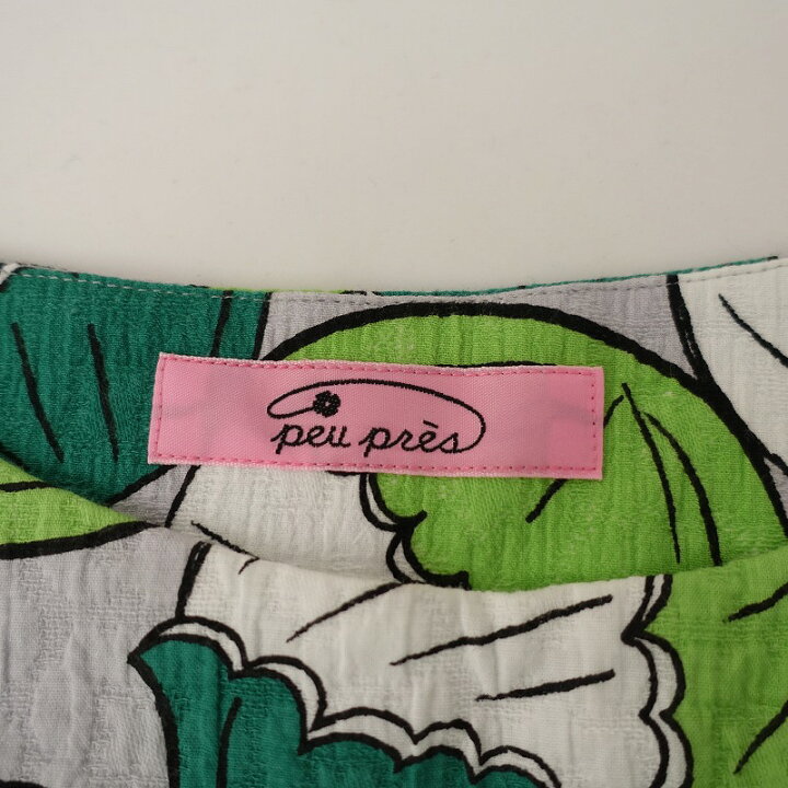 楽天市場】プープレ peu pres キャベツプリントワンピース F【中古  