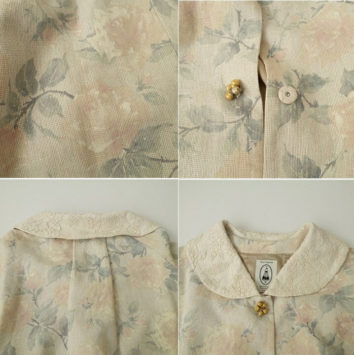 楽天市場】ルールロジェット leur logette シルク混花柄コート 1【中古 