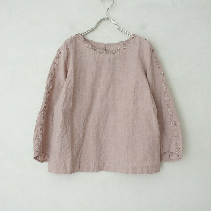 lisette レースリネンスモックブラウス
