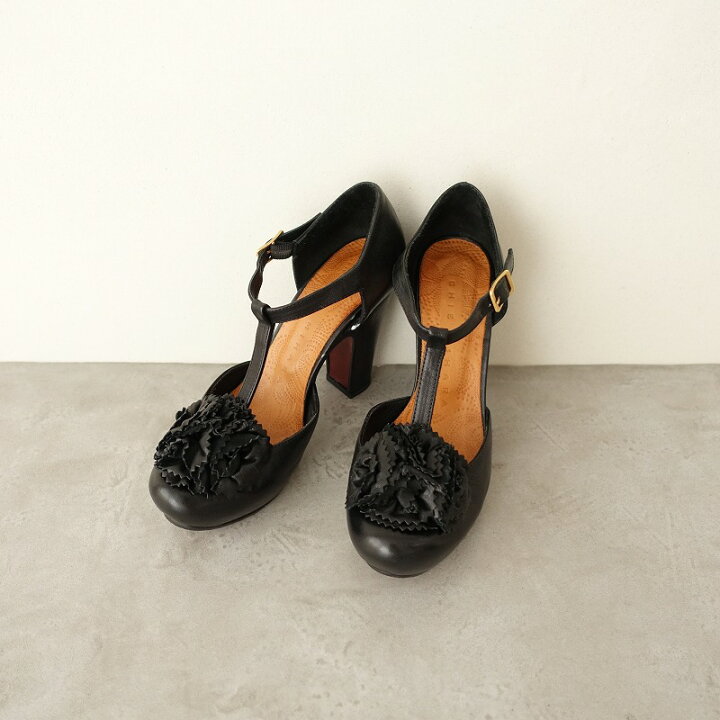 CHIE MIHARA パンプス 築き EU35 1/2(22cm位) 黒 【古着】【中古】 