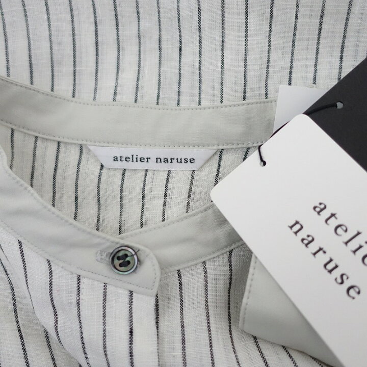 楽天市場】【美品】 アトリエナルセ atelier naruse ストライプリネン  