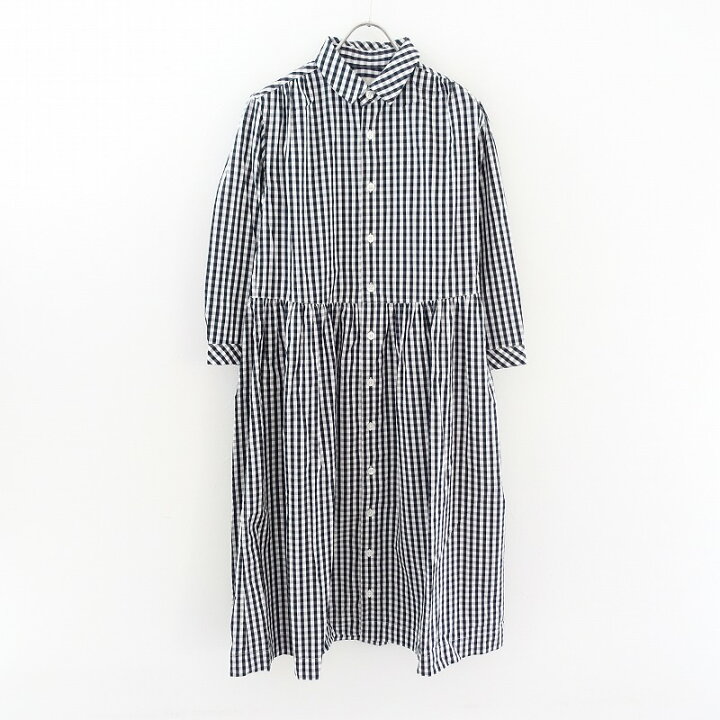 楽天市場 モリカゲシャツ Morikage Shirt Kyoto チェックウエストギャザーシャツワンピース S 中古 32f12 高価買取中 ブランド古着買取drop