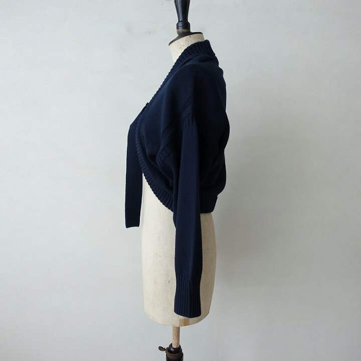 楽天市場】【美品】 ハイク HYKE C/N GANSEY SWEATER BOLERO ガンジー 