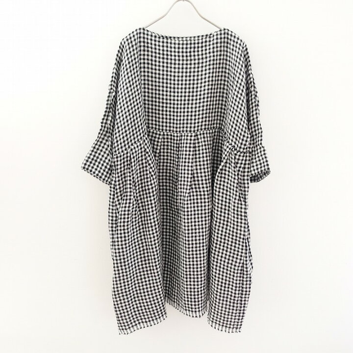 ヴェリテクールのチェックリネンワンピース （楽天市場】ヴェリテ  