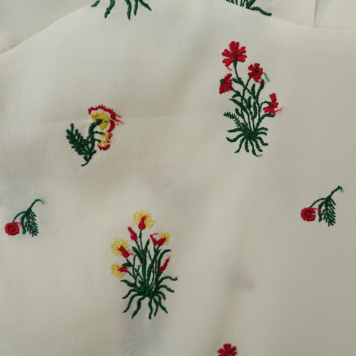 楽天市場】マメクロゴウチ Mame Kurogouchi フラワー刺繍ワンピース 2  