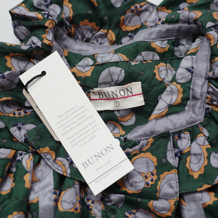 楽天市場】【新品】 ブノン BUNON Embroidery Frill Dress 刺繍入り花 