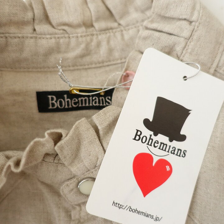 楽天市場】【美品】 ボヘミアンズ Bohemians リネンフリルウエスタン 